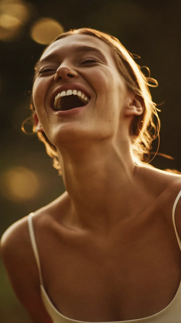 AI-generated golden-hour portrait